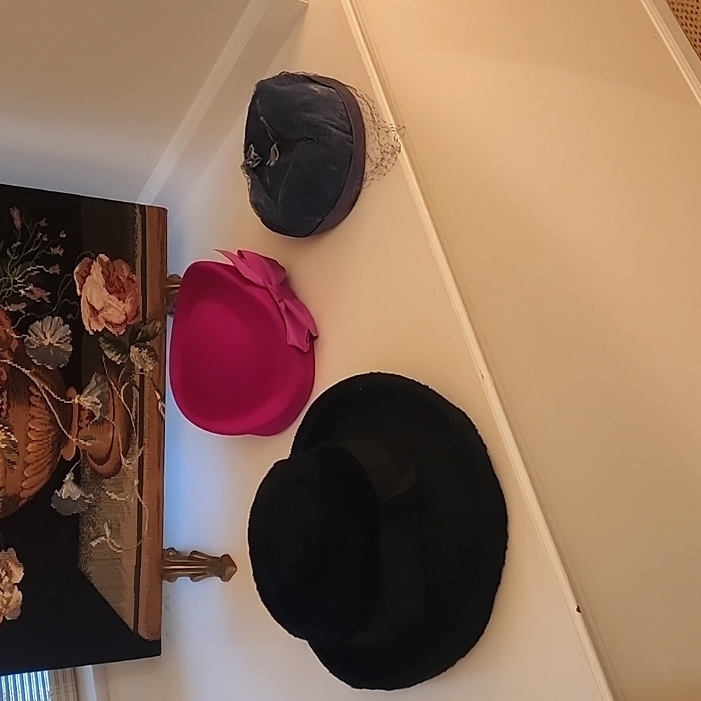 Antique high society hats- set of 3